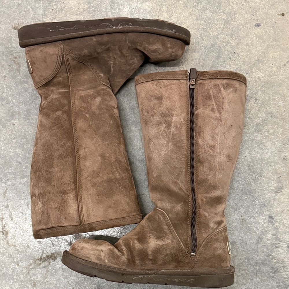 UGG Chocolate Brown Winter Boots - Picture 2 of 5